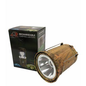 Large Camouflaged LED Solar Rechargeable Pop Up Camping Lantern W/ Flashlight